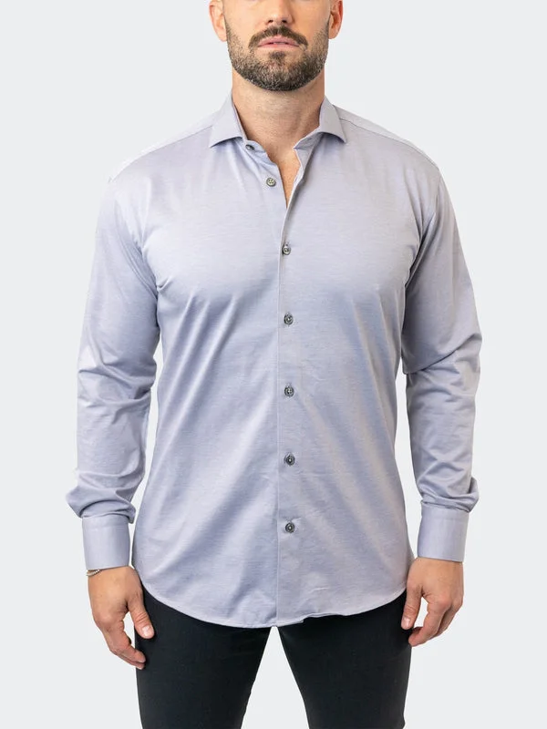 Maceoo Stretch Shirt | Einstein StretchStone08 Grey Modern Men's Tech