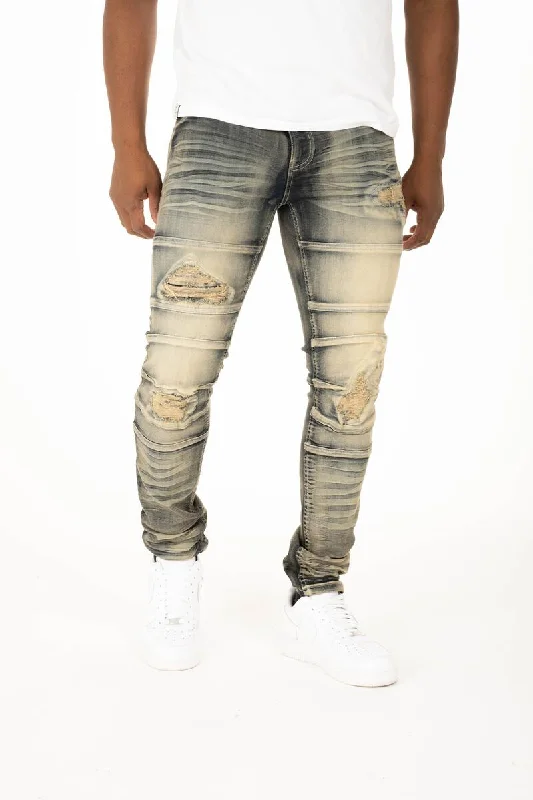 Taker Biker Jean (Dark Indigo) Bold Men's Animal