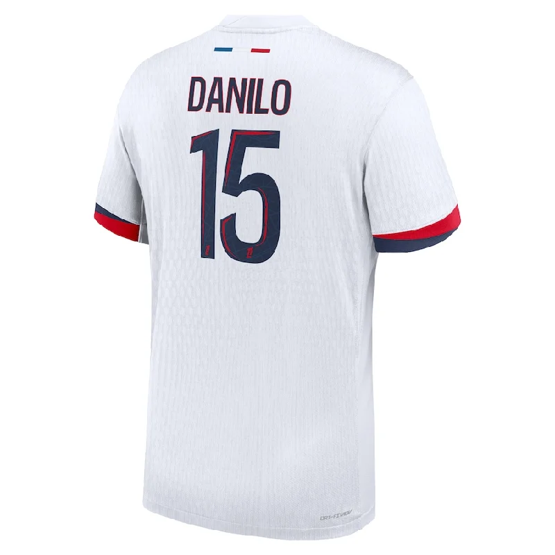 Nike Paris Saint-Germain Authentic Danilo Pereira Away Jersey 24/25 (White/Midnight Navy) British Gentleman Style