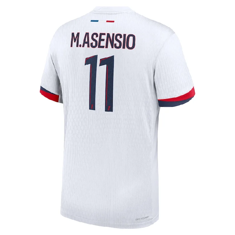 Nike Paris Saint-Germain Authentic Marco Asensio Away Jersey 24/25 (White/Midnight Navy) Tailored