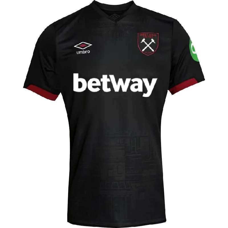 Umbro West Ham Away Jersey 24/25 (Black) Sharp Men's Italian