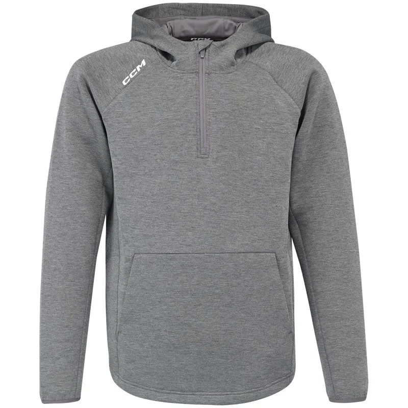 CCM Premium Tech Fleece Grey 1/4 Zip Hoodie Street