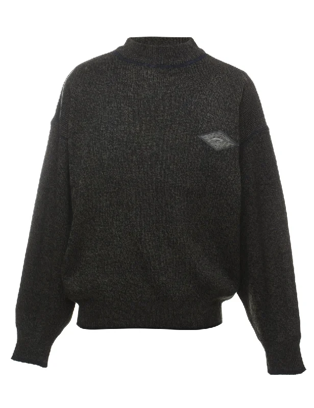 High Neck Jumper - M Cclassic Men's Tweed