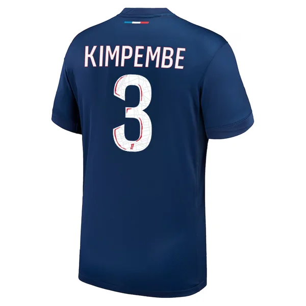 Nike Paris Saint-Germain Presnel Kimpembe Home Jersey 24/25 (Midnight Navy/White) Polished Men's Silk