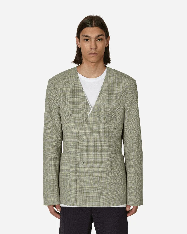 Oma Reversible Blazer Stone Yellow Confident Men's High