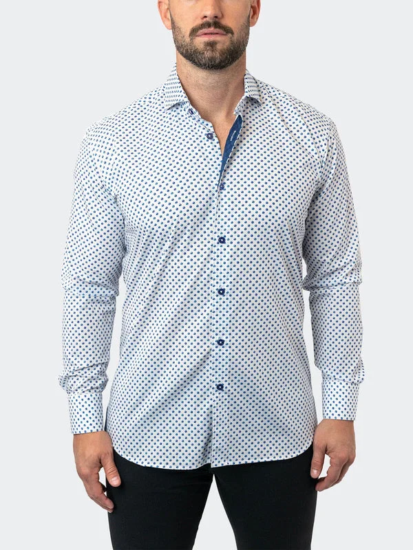 Maceoo Stretch Shirt | Einstein StretchMarbles87 White Business