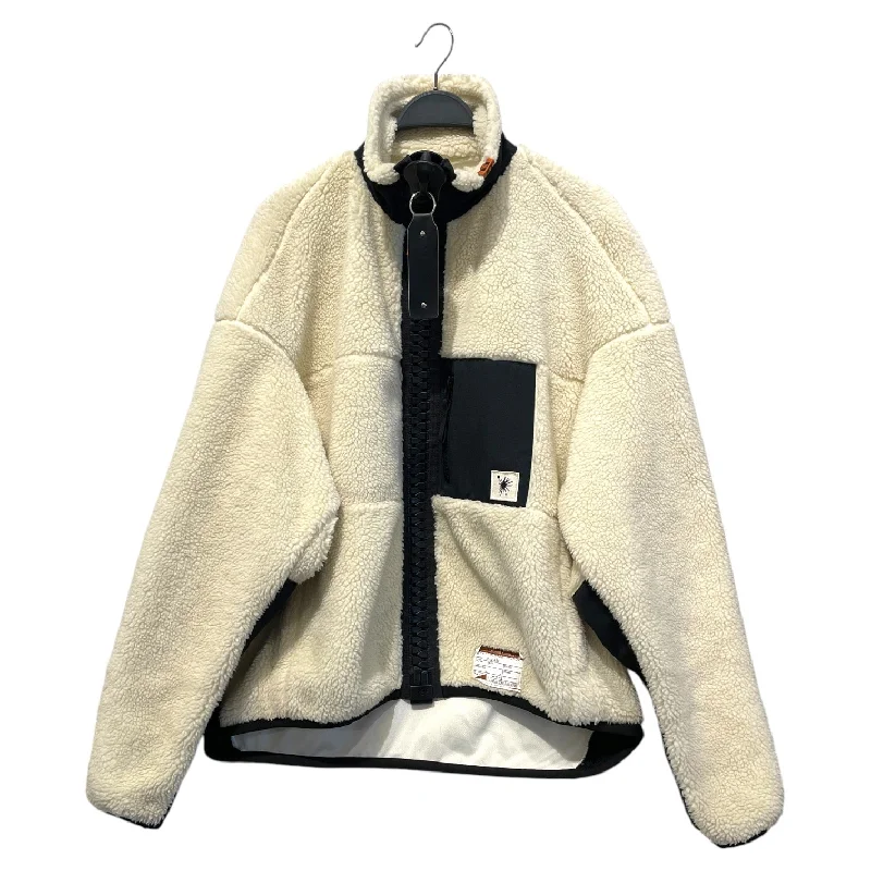 MIHARA YASUHIRO/Fleece Jkt/3/Cotton/WHT/big zipper fleece Relaxed Men's Australian 