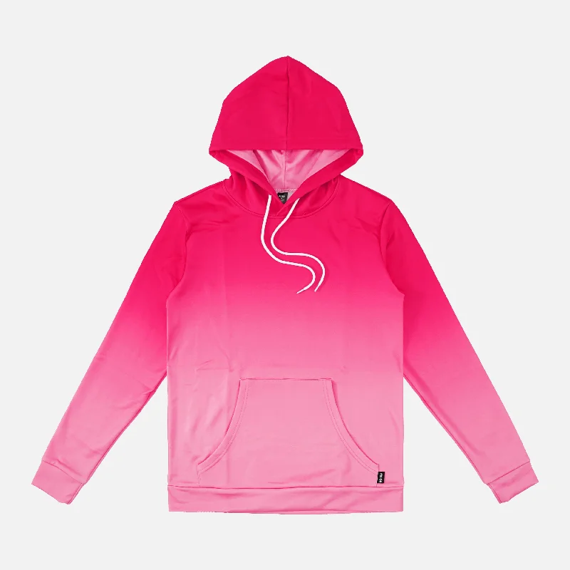 Pink Dawn Hoodie Sleek Men's Metallic