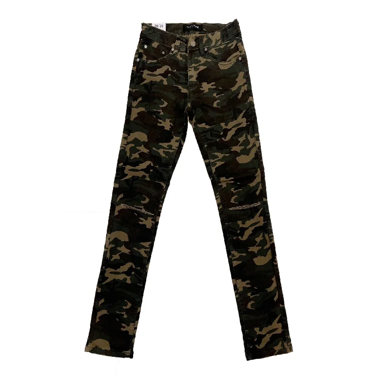 Platform Skinny Ripped Jean (Wood Camo) Sophisticated Men's 