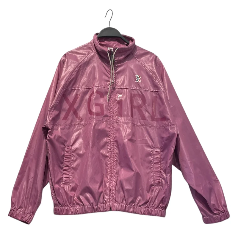 X-girl/Windbreaker/1/Nylon/PPL/ Stylish Men's Neon