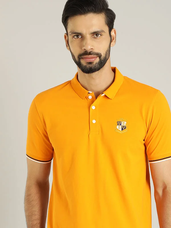 Men Solid Polo T-Shirt Hip Men's Urban