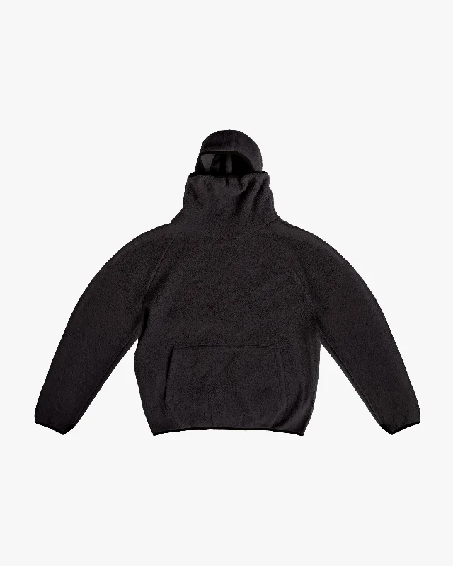 EPTM BALACLAVA SHERPA HOODIE-BLACK Modern Men's Geometric