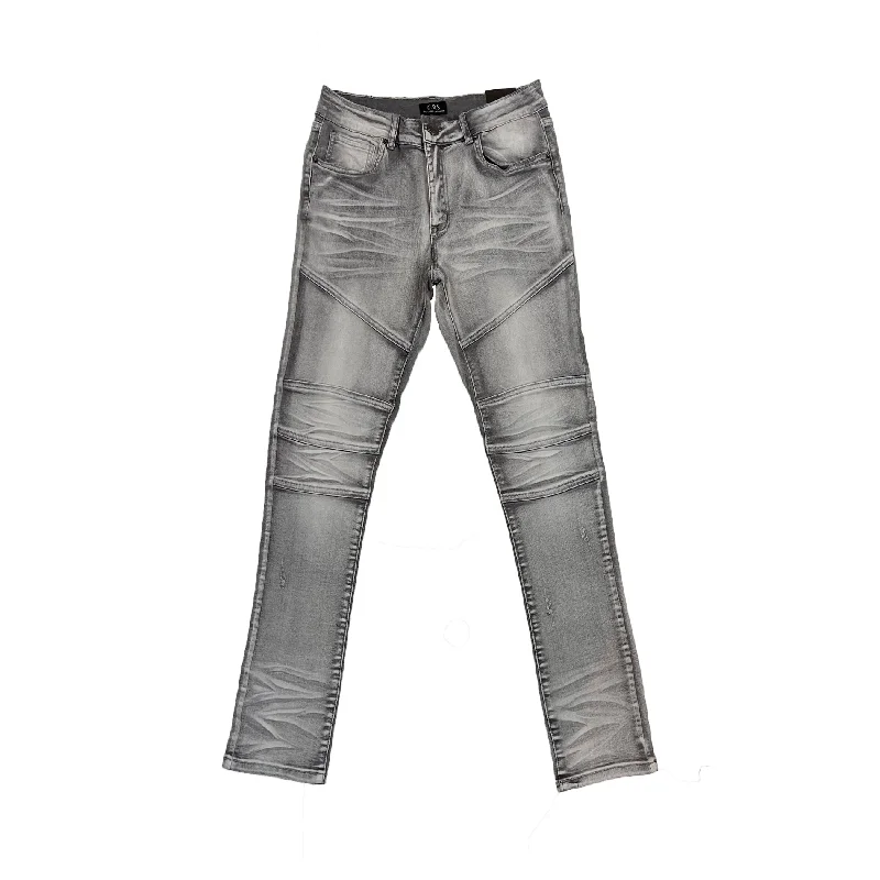 OPS Boy's Biker Jean (Grey) Monochromatic Office Style