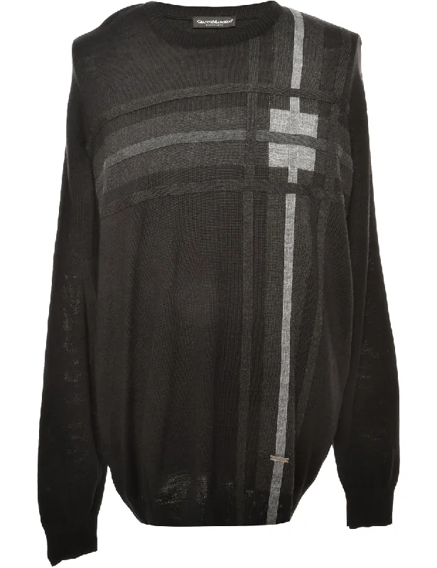 Long Sleeved  Jumper - XL Traditional Men's Wool