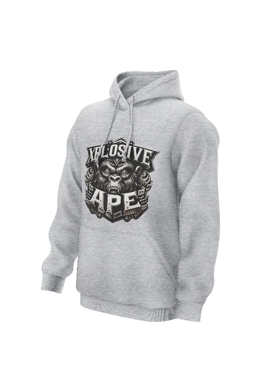 XAPE Clockwork Hoodie - Sports Grey Trendy Men's Scandinavian