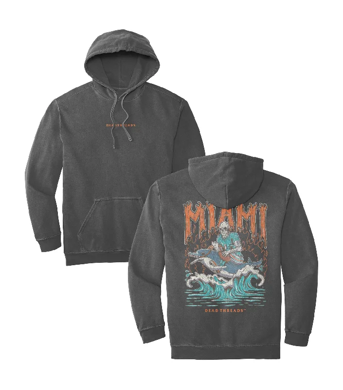 MIAMI FOOTBALL - “DT ESSENTIAL" HOODIE Polished Men's Silk