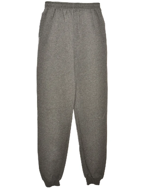 Dark Grey Classic Track Pants - W26 L32 Monochromatic Office Style