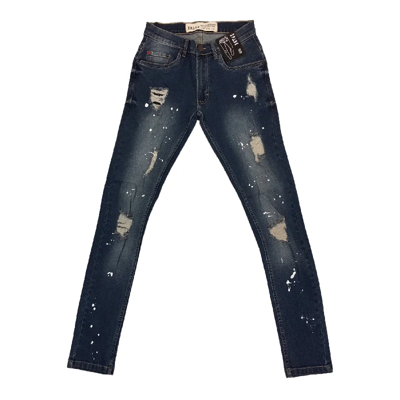 Spark Paint Ripped Jean (Vintage Blue) Relaxed Men's Australian 