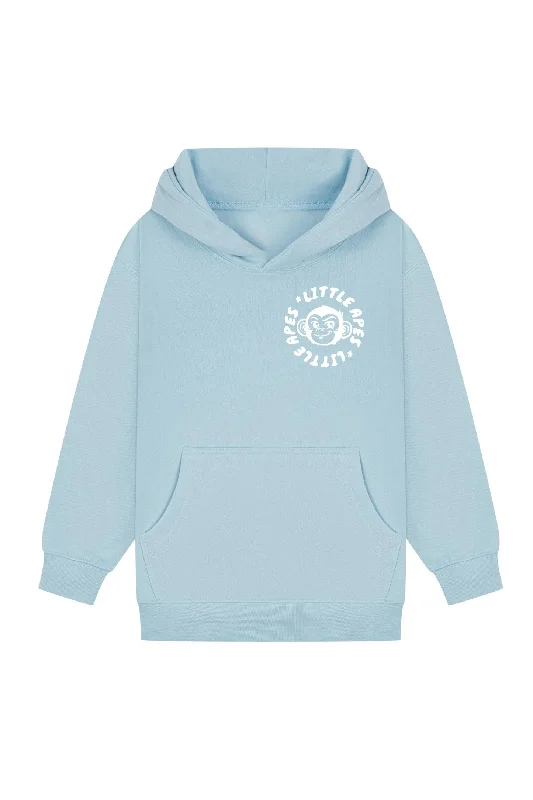 Little Apes Classic Hoodie - Light Blue Monochromatic Office Style