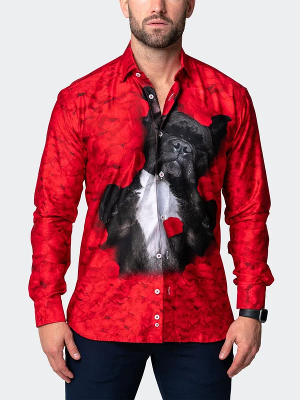 Maceoo Shirt | Fibonacci ValentinesDog Red Practical Men's Multi