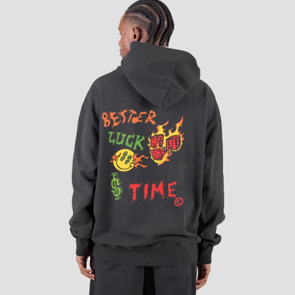 Better Luck Next Time Hoodie Charcoal Refined Men's Classic 