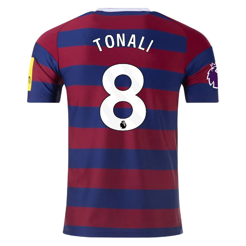 adidas Newcastle United Sandro Tonali Away Jersey w/ EPL Patch 24/25 (Team College Blue/Night Sky) Monochromatic All