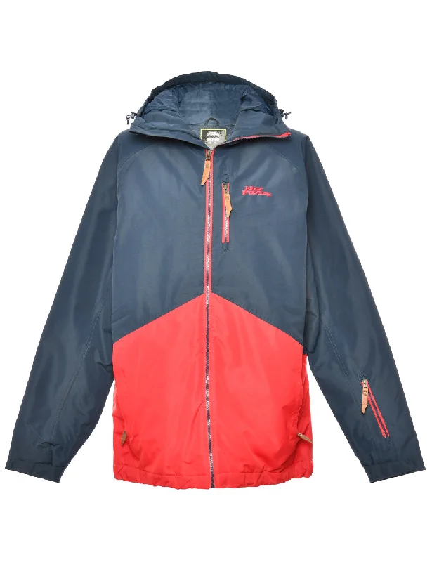 Blue & Red Two-Tone No Fear Mountaineering Jacket - L Tough Men's Military