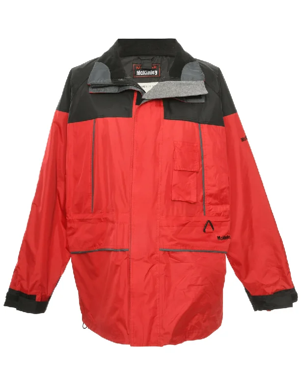 Mountaineering Red Jacket - M Polished Men's Silk