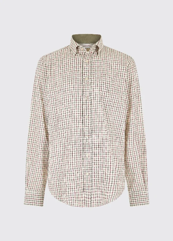 Connell Tattersall Check Shirt - Dark Pebble Streetwear Style