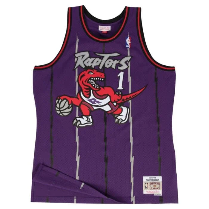 Mitchell&Ness Toronto Raptors Road Jersey (Tracy McGrady) Cozy Men's Winter