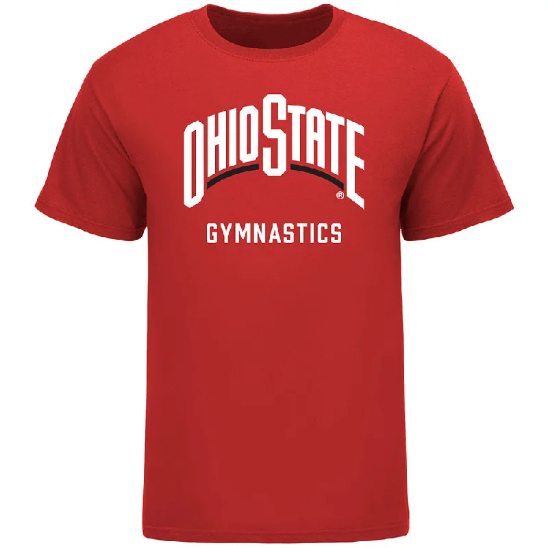 Ohio State Buckeyes Gymnastics Scarlet T-Shirt Sporty Men's Tennis