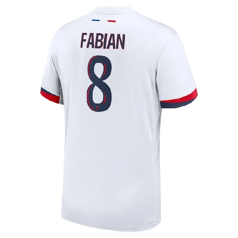 Nike Paris Saint-Germain Fabián Ruiz Away Jersey 24/25 (White/Midnight Navy) Youthful Men's Pop