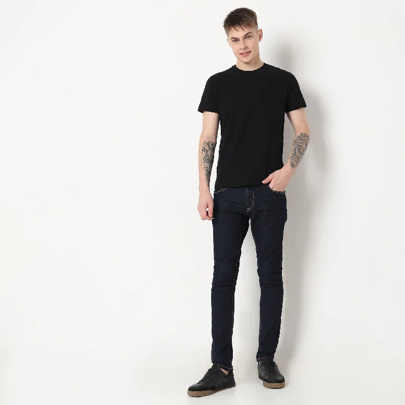 Union of Denim® - Origin Indigo Denim Pre-Wash - Skinny Fit Jeans with E-Fast Stretch Polished Men's Silk