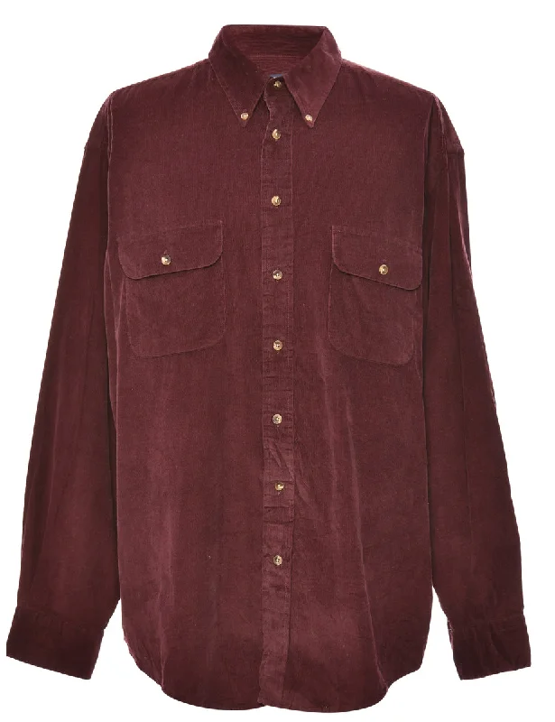 Corduroy Maroon Dockers Shirt - XL Modern Men's Tech