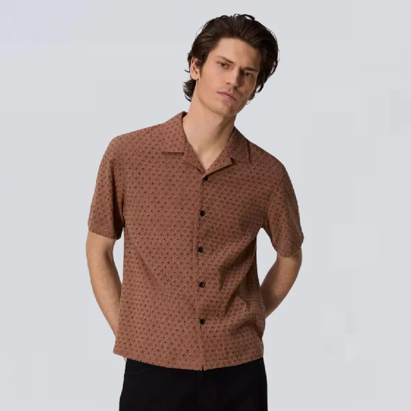 Avery Resort Diamond Jacquard Shirt (Clay) Cool Men's Distressed