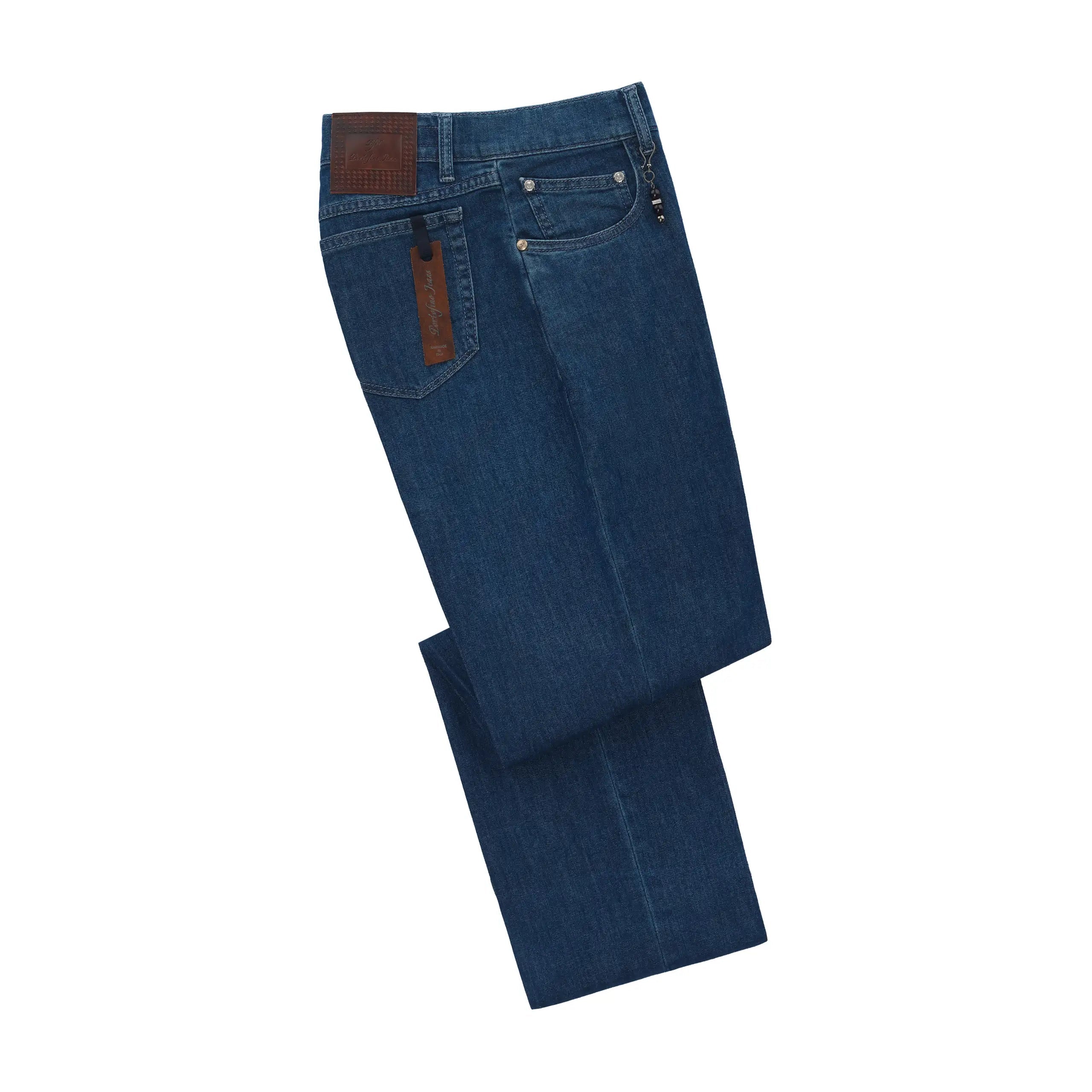 Regular-Fit Five-Pocket Jeans in Blue Elegant Men's Cashmere