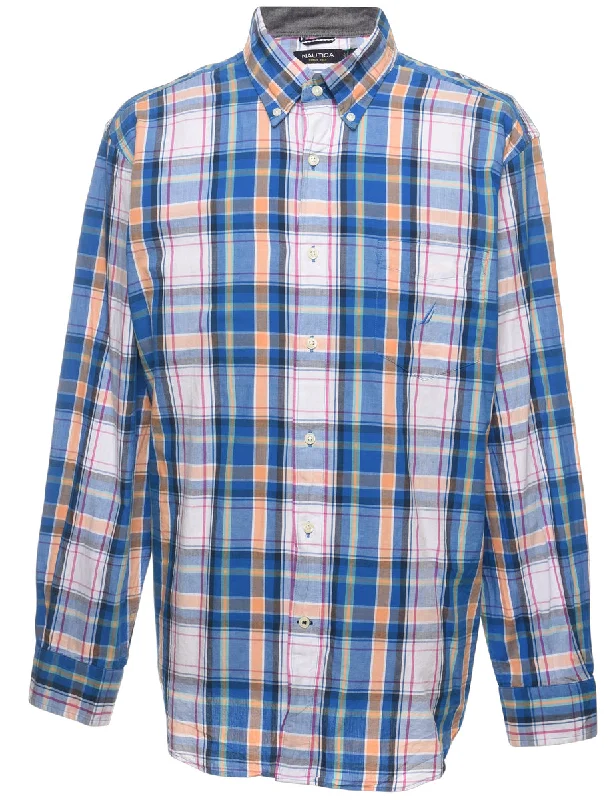 Nautica Checked Shirt - XL Casual Men's Loose