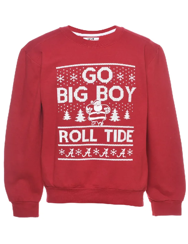 Festive Season Christmas Sweatshirt - S Sporty Men's Tennis