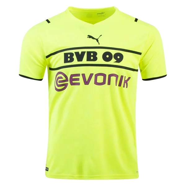 Puma Borussia Dortmund UCL Cup Jersey 21/22 (Safety Yellow/Puma Black) Artistic Men's Hand