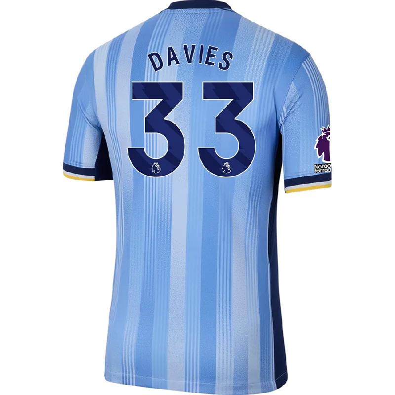 Nike Tottenham Ben Davies Away Jersey w/ EPL + No Room For Racism Patches 24/25 (Cobalt Bliss/Binary Blue) Cozy Men's Sherpa