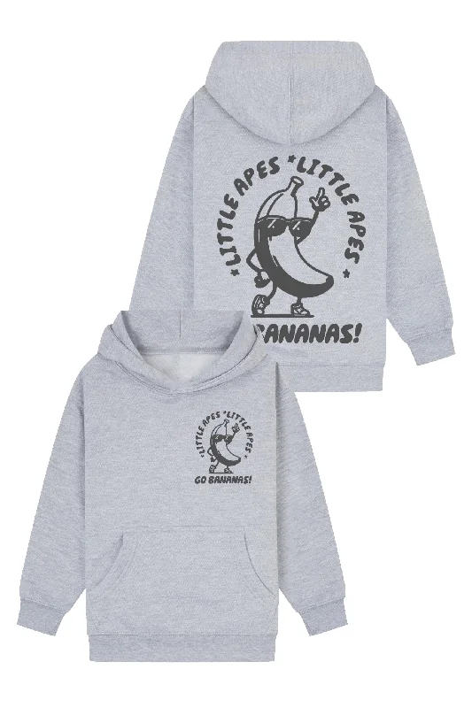 Little Apes Go Bananas! Hoodie - Sports Grey Bohemian Men's Free