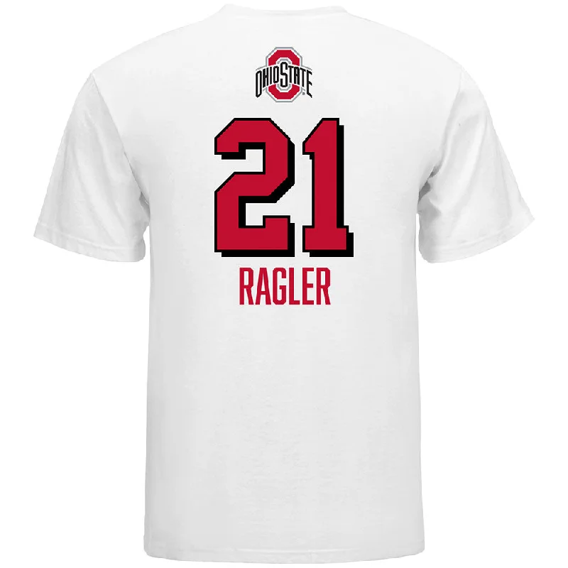 Ohio State Women's Volleyball Student Athlete T-Shirt #21 Zaria Ragler Sophisticated Men's French