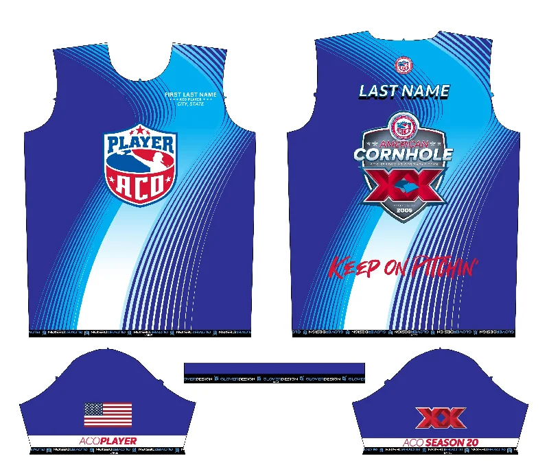 ACO Jersey - Ride the Blue Wave Traditional Men's Country