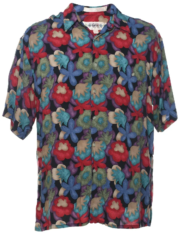 1990s Floral Shirt - L Vacation