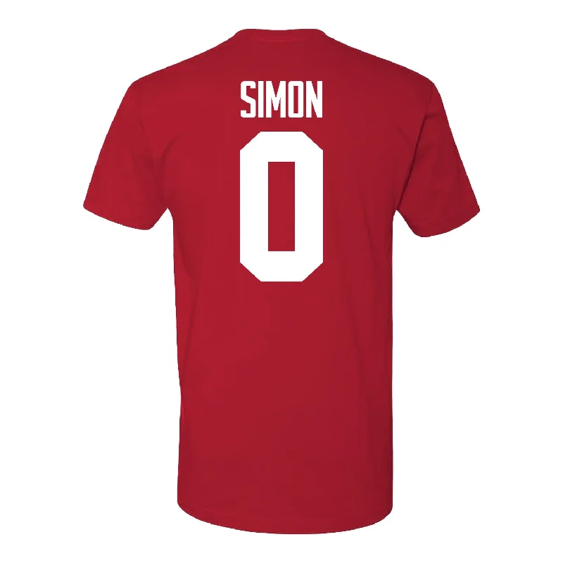 Ohio State Buckeyes Cody Simon #0 Student Athlete Football T-Shirt Laid