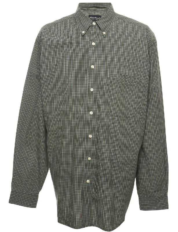 Eddie Bauer Checked Shirt - XL Luxurious Men's High