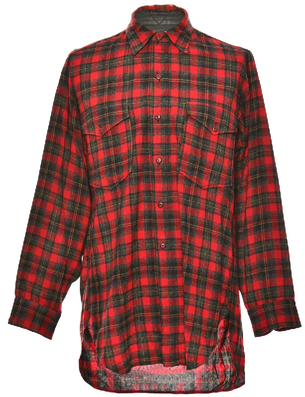 Red Checked Shirt - L Tough Men's Military