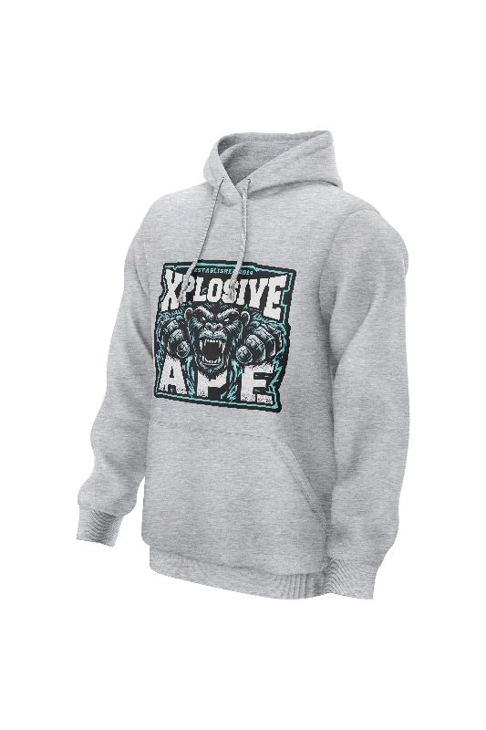 XAPE Cold Blooded Hoodie - Sports Grey Trendy Men's Bucket