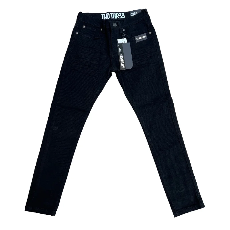 Two Thr33 Boy's Jean (Jet Black) Artistic Men's Hand