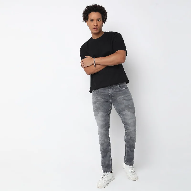 Slim Fit Jeans Dynamic Men's High